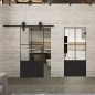 Pendeltür Loft Schwarzlack 36 Auf Klarglas Pendeltür Loft Schwarzlack 36 Auf Klarglas