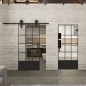 Pendeltür Loft Schwarzlack 37 Auf Klarglas Pendeltür Loft Schwarzlack 37 Auf Klarglas