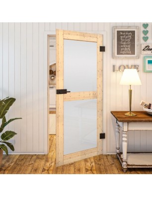 Ganzglastür - Country Astkiefer Model 23 - modernes Zuhause