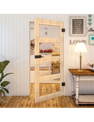 Ganzglastür - Country Astkiefer Model 31 - modernes Zuhause