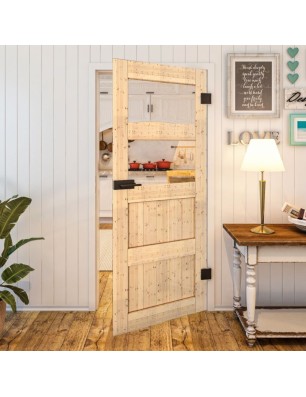 Ganzglastür - Country Astkiefer Model 33 - modernes Zuhause