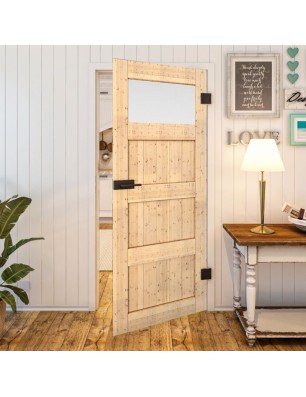 Ganzglastür - Country Astkiefer Model 38 - modernes Zuhause