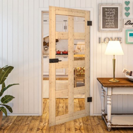 Ganzglastür - Country Astkiefer Model 61 - modernes Zuhause