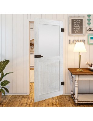 Ganzglastür - Country Weiss Rustikal Model 24