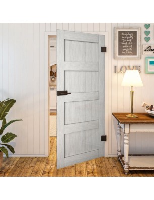 Ganzglastür - Country Weiss Rustikal Model 30