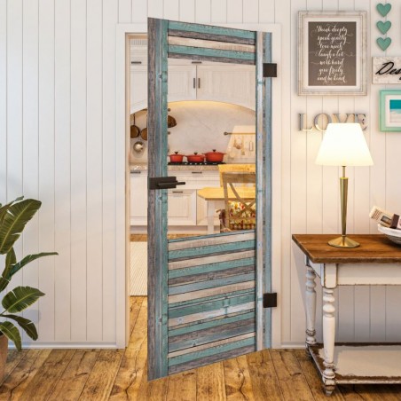 Ganzglastür - Country Bunt geplankt Model 12