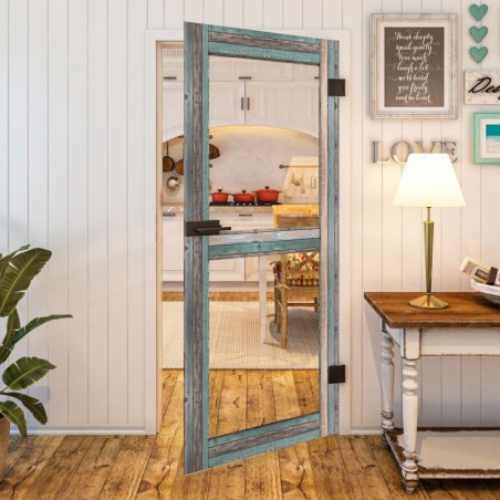 Ganzglastür - Country Bunt geplankt Model 21