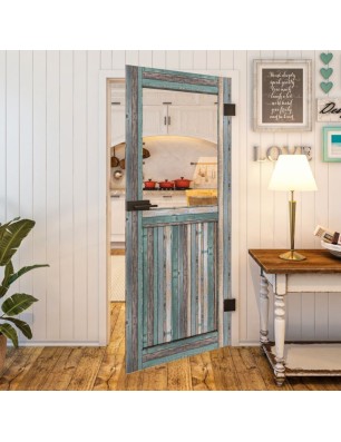 Ganzglastür - Country Bunt geplankt Model 22