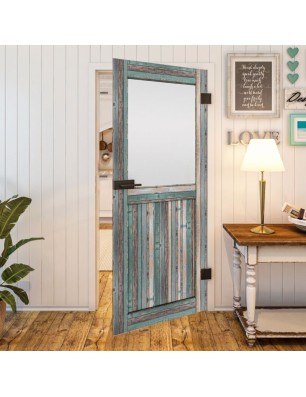 Ganzglastür - Country Bunt geplankt Model 24