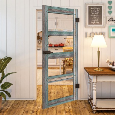 Ganzglastür - Country Bunt geplankt Model 31