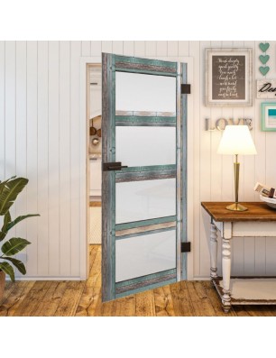 Ganzglastür - Country Bunt geplankt Model 35