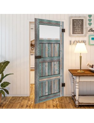 Ganzglastür - Country Bunt geplankt Model 38