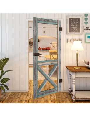 Ganzglastür - Country Bunt geplankt Model 51