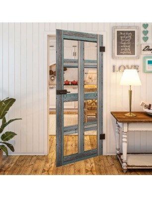 Ganzglastür - Country Bunt geplankt Model 61