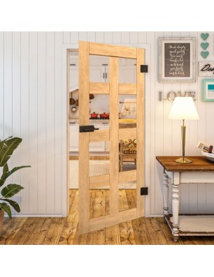 Ganzglastür - Country Sonoma Eiche Model 61-modernes Zuhause