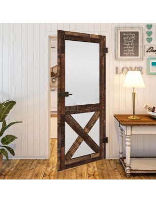 Ganzglastür - Country Altholz Astig Model 54