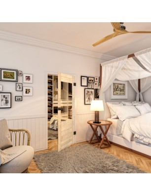 Ganzglastür - Country Astkiefer Model 12 - modernes Zuhause