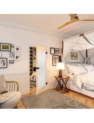 Ganzglastür - Country Astkiefer Model 13 - modernes Zuhause