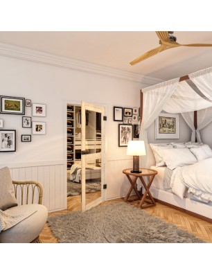 Ganzglastür - Country Astkiefer Model 21 - modernes Zuhause