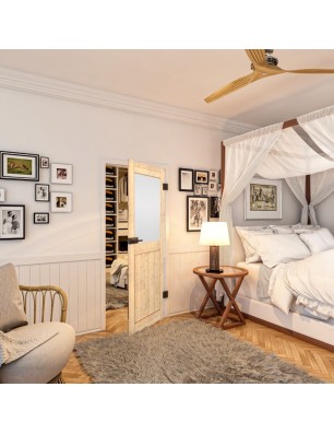 Ganzglastür - Country Astkiefer Model 24 - modernes Zuhause