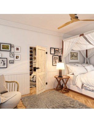 Ganzglastür - Country Astkiefer Model 50 - modernes Zuhause