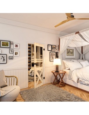 Ganzglastür - Country Astkiefer Model 51 - modernes Zuhause