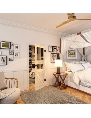 Ganzglastür - Country Astkiefer Model 52 - modernes Zuhause