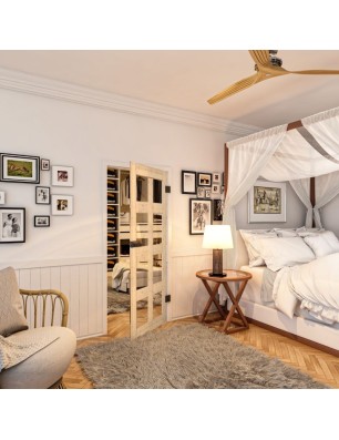 Ganzglastür - Country Astkiefer Model 61 - modernes Zuhause