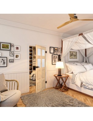 Ganzglastür - Country Astkiefer Model 64 - modernes Zuhause