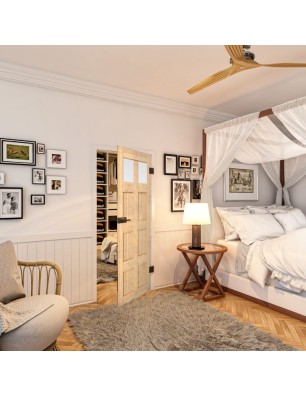 Ganzglastür - Country Astkiefer Model 66 - modernes Zuhause