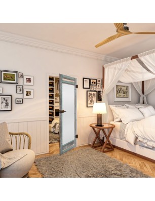 Ganzglastür - Country Bunt geplankt Model 13