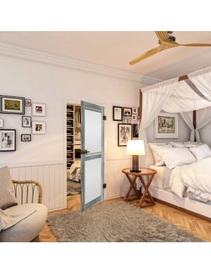 Ganzglastür - Country Bunt geplankt Model 23