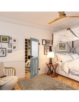 Ganzglastür - Country Bunt geplankt Model 24