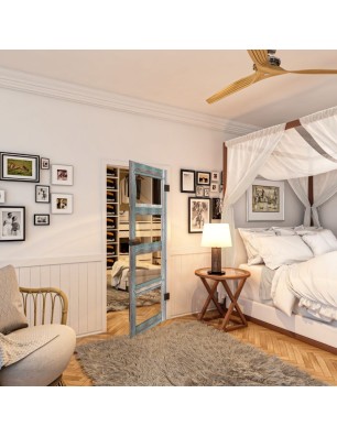 Ganzglastür - Country Bunt geplankt Model 31