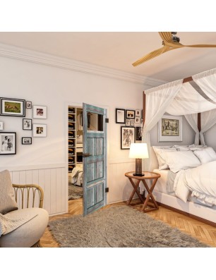 Ganzglastür - Country Bunt geplankt Model 34