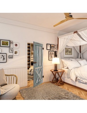 Ganzglastür - Country Bunt geplankt Model 50