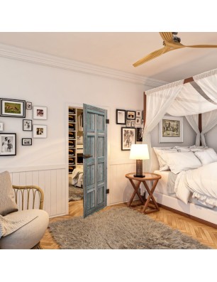 Ganzglastür - Country Bunt geplankt Model 60