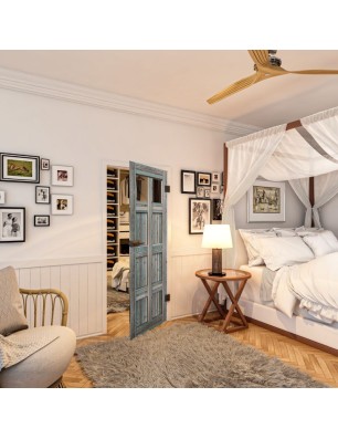 Ganzglastür - Country Bunt geplankt Model 63