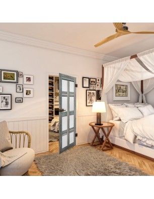 Ganzglastür - Country Bunt geplankt Model 64