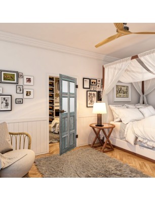 Ganzglastür - Country Bunt geplankt Model 65