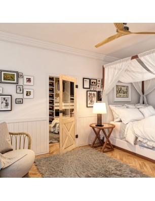 Ganzglastür - Country Sonoma Eiche Model 52-modernes Zuhause