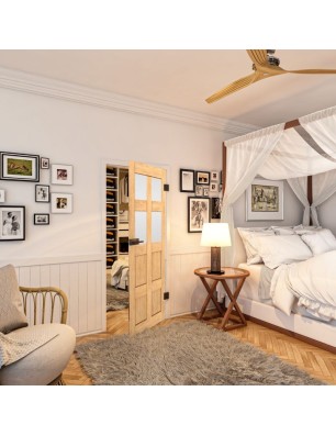 Ganzglastür - Country Sonoma Eiche Model 65-modernes Zuhause