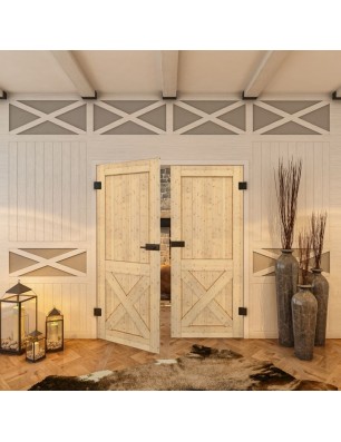 Ganzglastür - Country Astkiefer Model 50 - modernes Zuhause