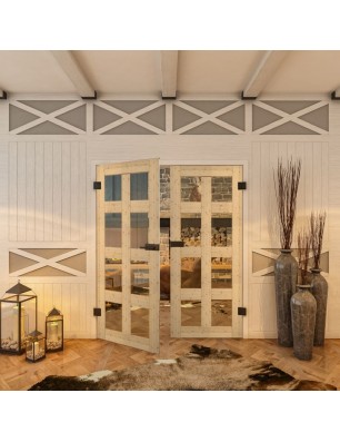 Ganzglastür - Country Astkiefer Model 61 - modernes Zuhause