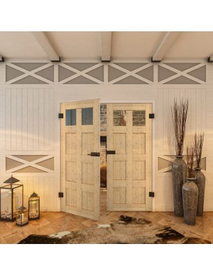 Ganzglastür - Country Astkiefer Model 63 - modernes Zuhause