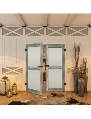 Ganzglastür - Country Bunt geplankt Model 23