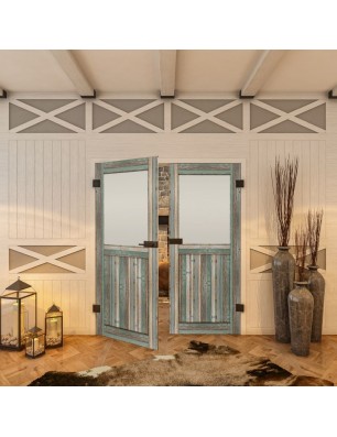 Ganzglastür - Country Bunt geplankt Model 24