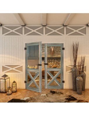 Ganzglastür - Country Bunt geplankt Model 51