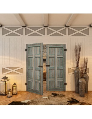 Ganzglastür - Country Bunt geplankt Model 60