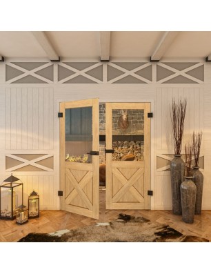 Ganzglastür - Country Sonoma Eiche Model 52-modernes Zuhause